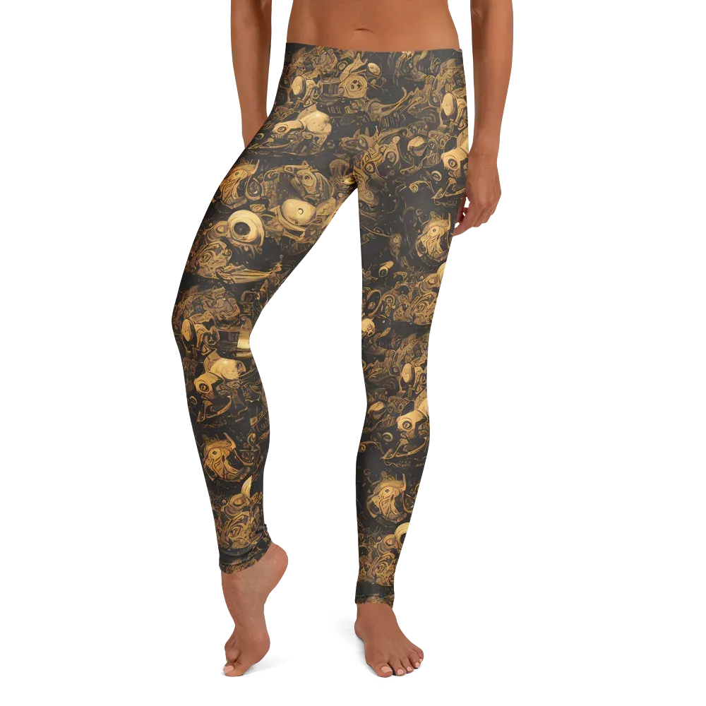 Amber Apparitions on Leggings — Front