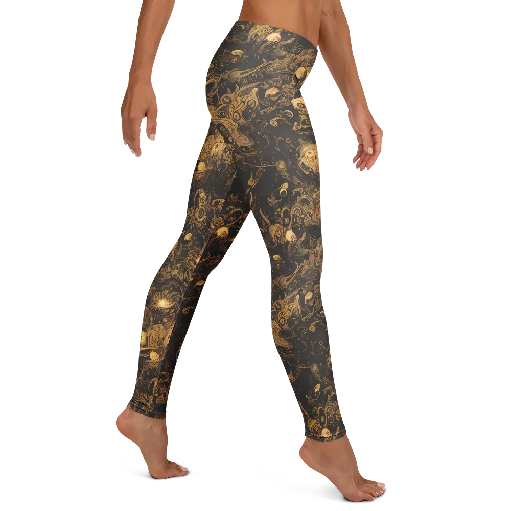 Amber Apparitions on Leggings — Right