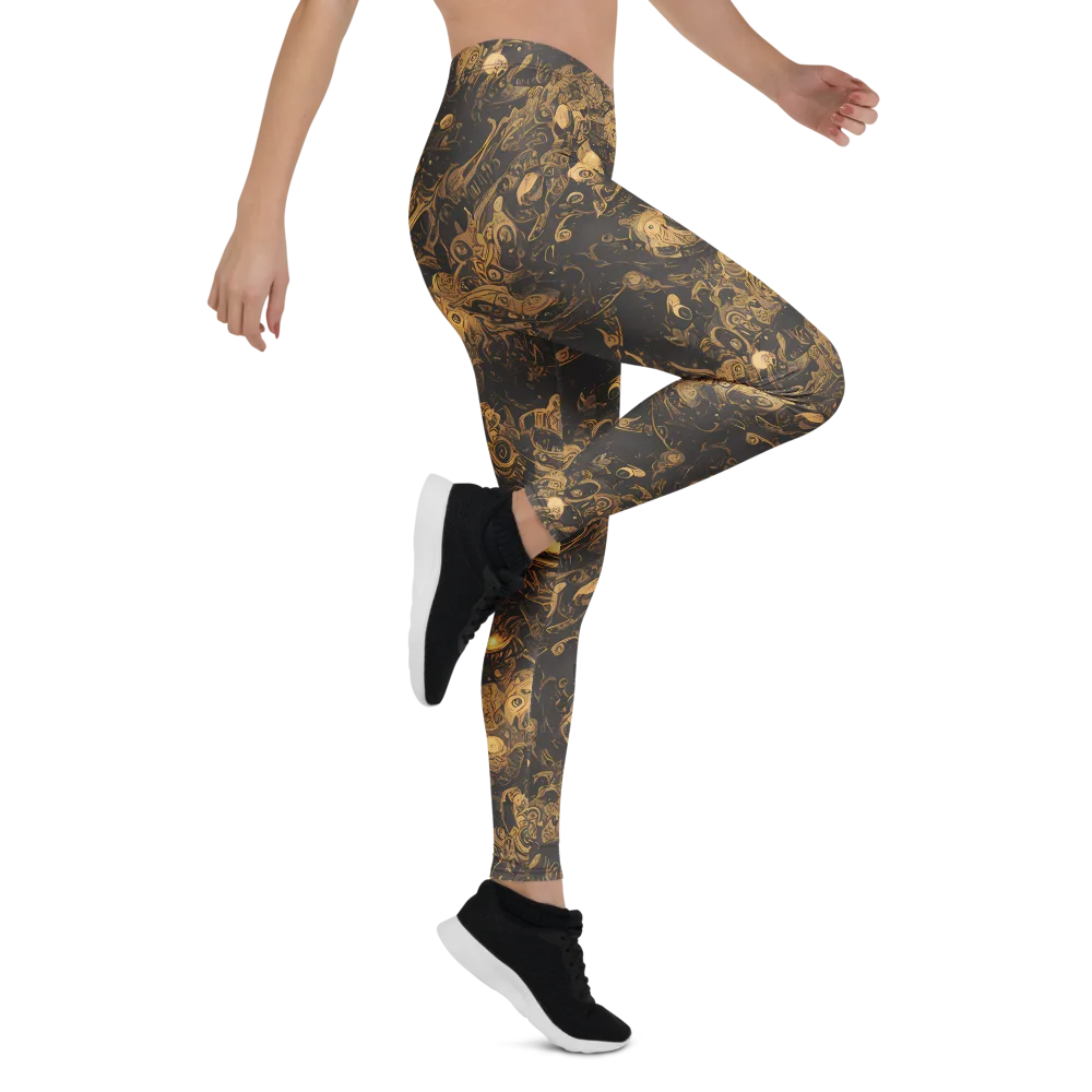 Amber Apparitions on Leggings — Right