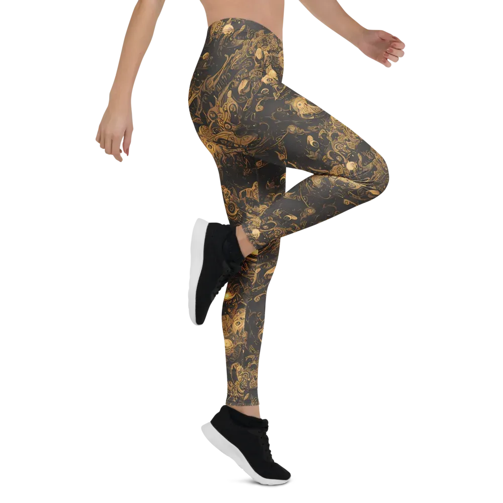 Amber Apparitions on Leggings — Right