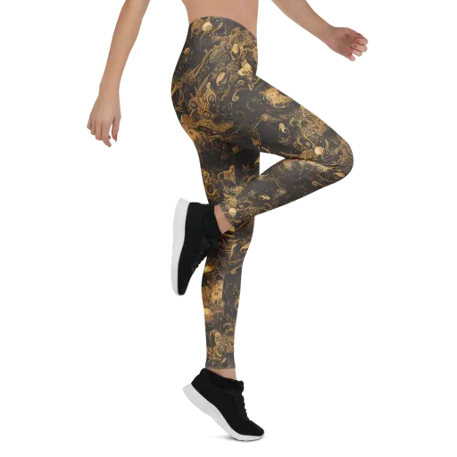 Amber Apparitions on a Leggings