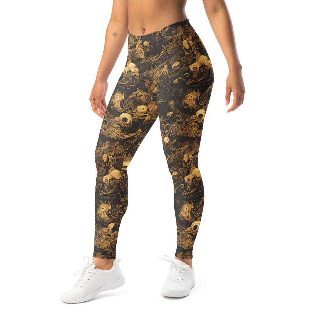 Amber Apparitions on Leggings — Left Front