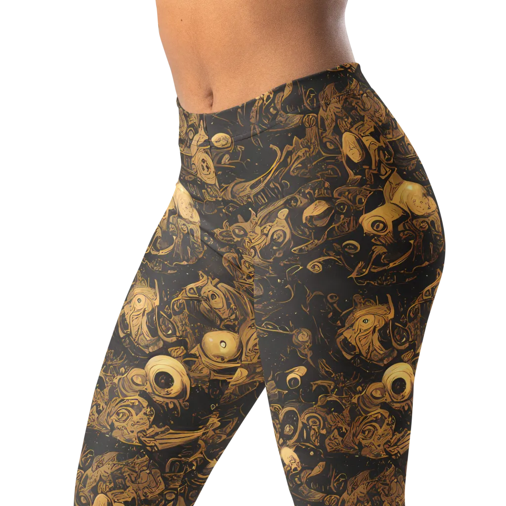 Amber Apparitions on Leggings — Left Front