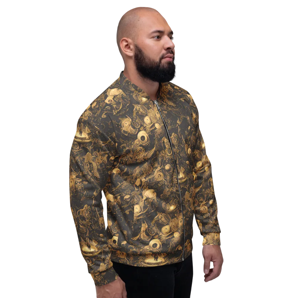 Amber Apparitions on Bomber Jacket — Right