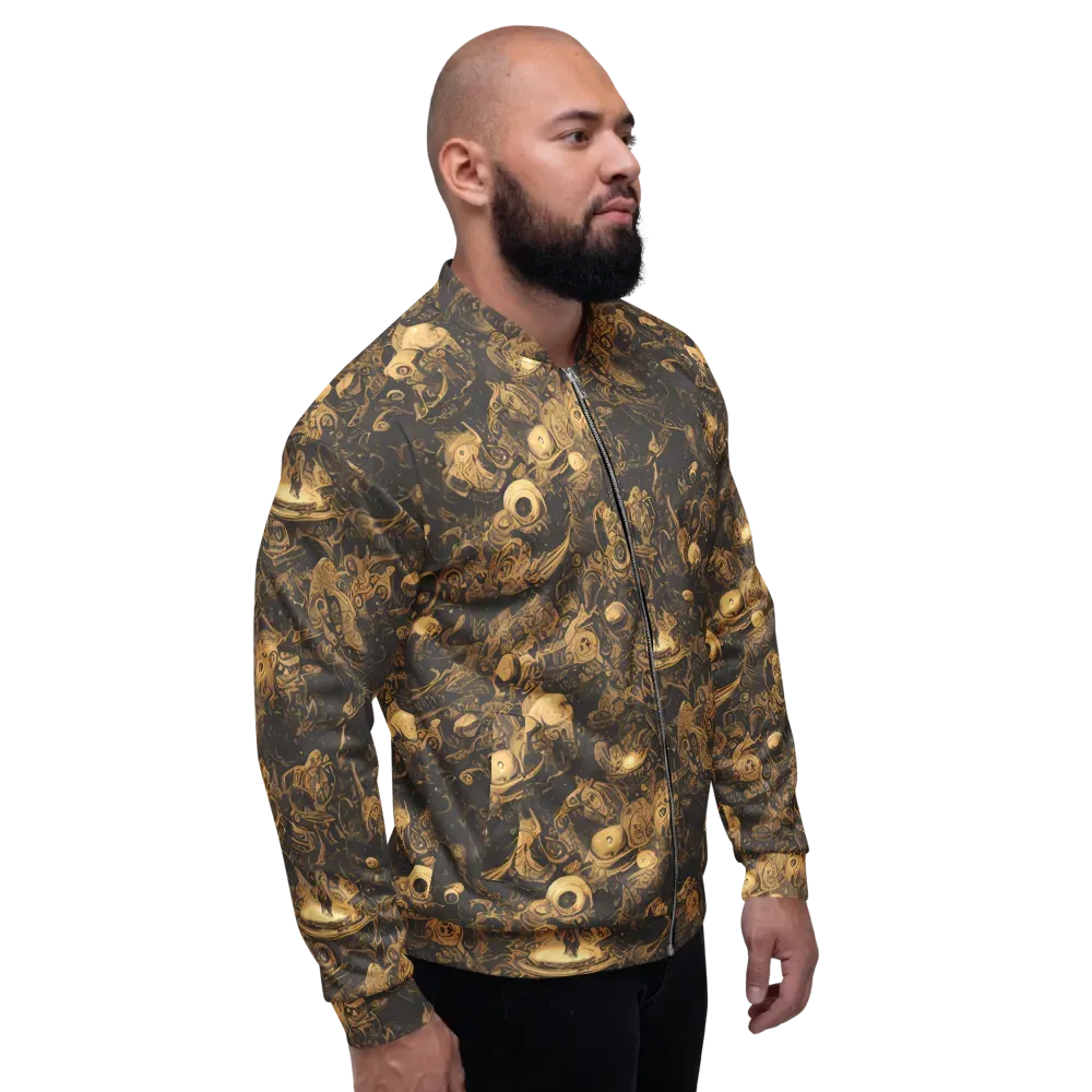 Amber Apparitions on Bomber Jacket — Right