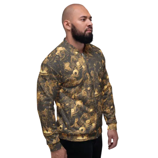 Amber Apparitions on a Bomber Jacket