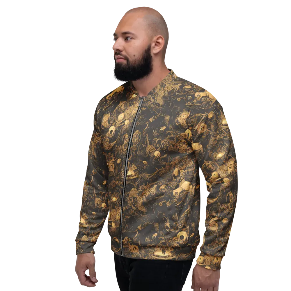 Amber Apparitions on Bomber Jacket — Left