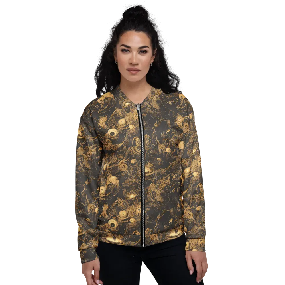 Amber Apparitions on Bomber Jacket — Front