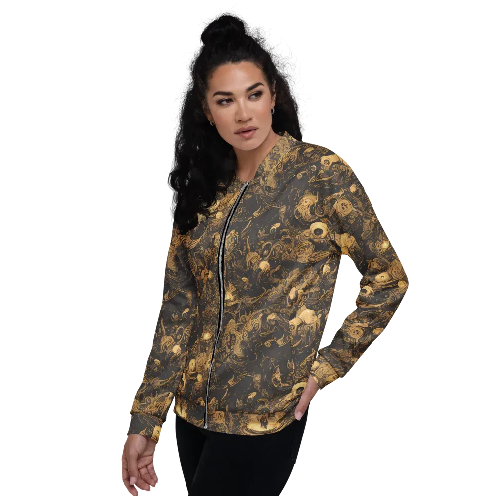 Amber Apparitions on Bomber Jacket — Left