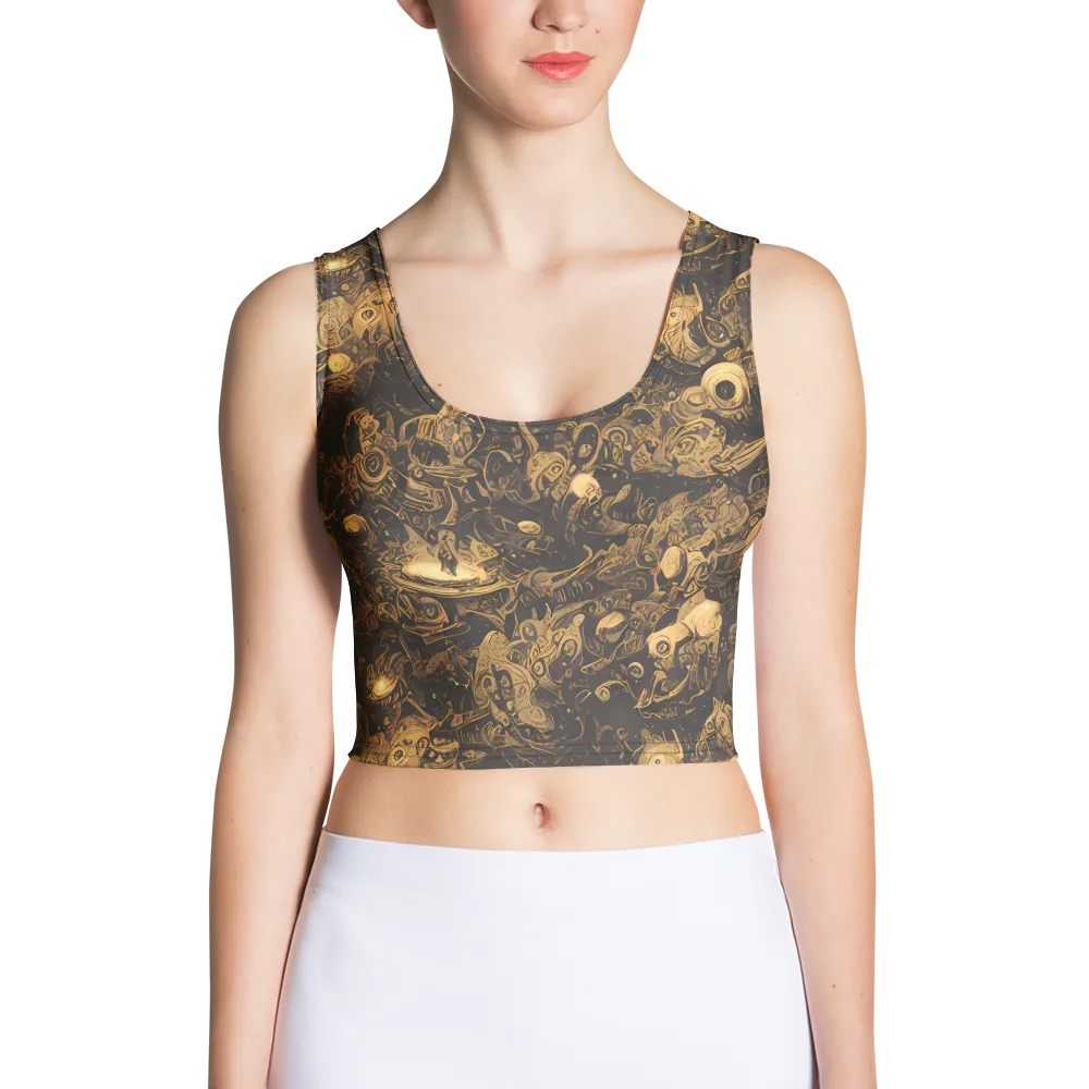 Amber Apparitions on Crop Top — Front