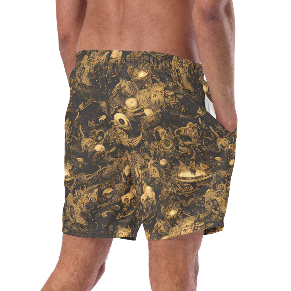 Amber Apparitions on Swim Trunks — Right Back