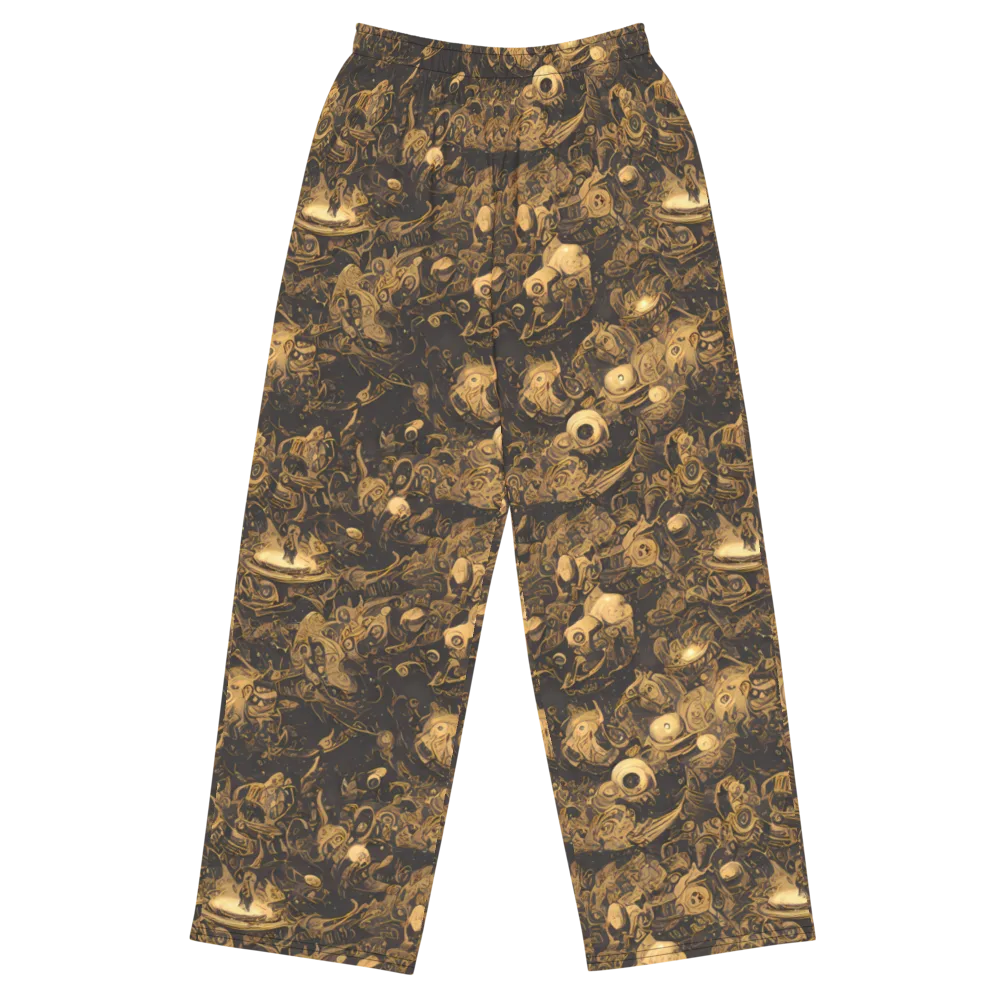 Amber Apparitions on Wide-Leg Pants — Front