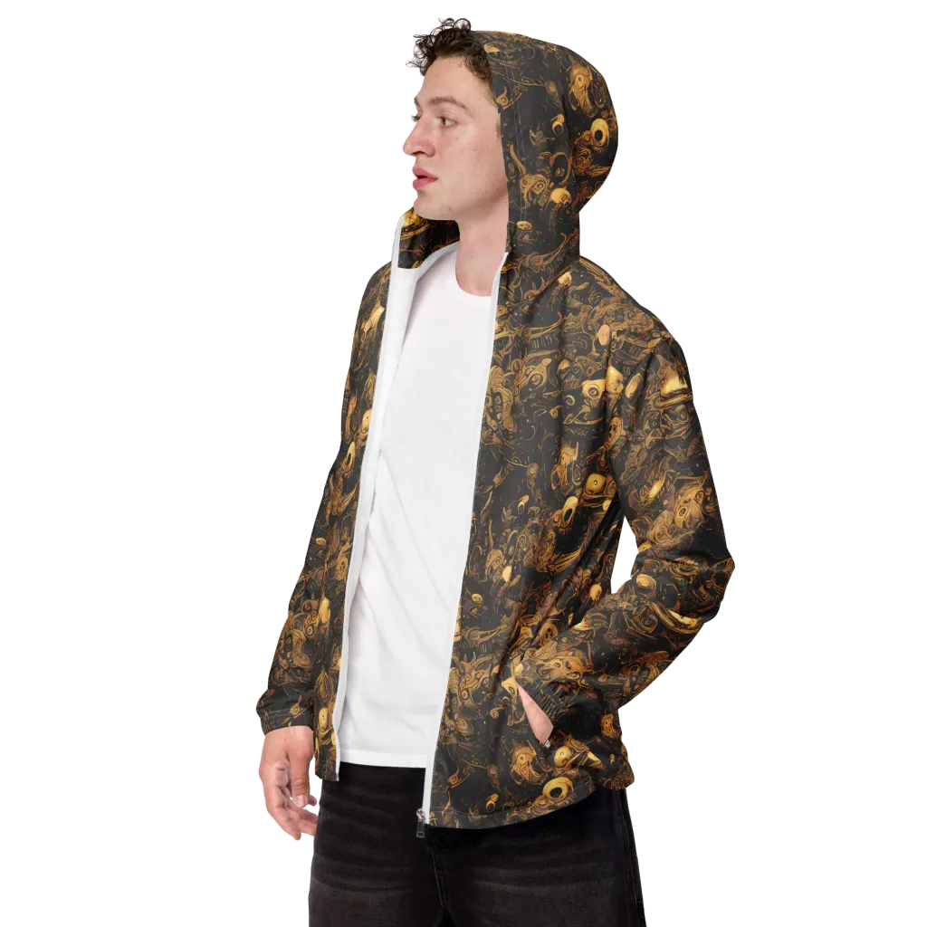 Amber Apparitions on Men's Windbreaker — Left Front