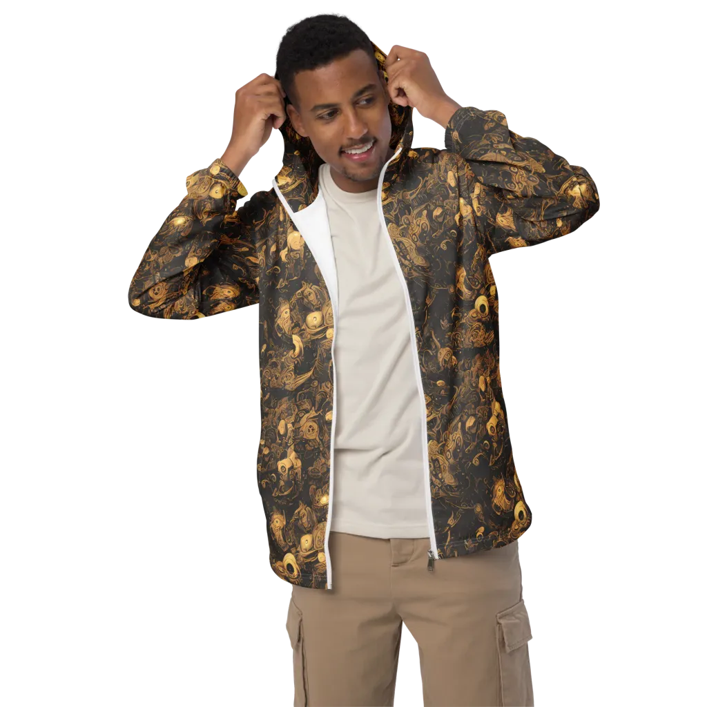 Amber Apparitions on Men's Windbreaker — Front