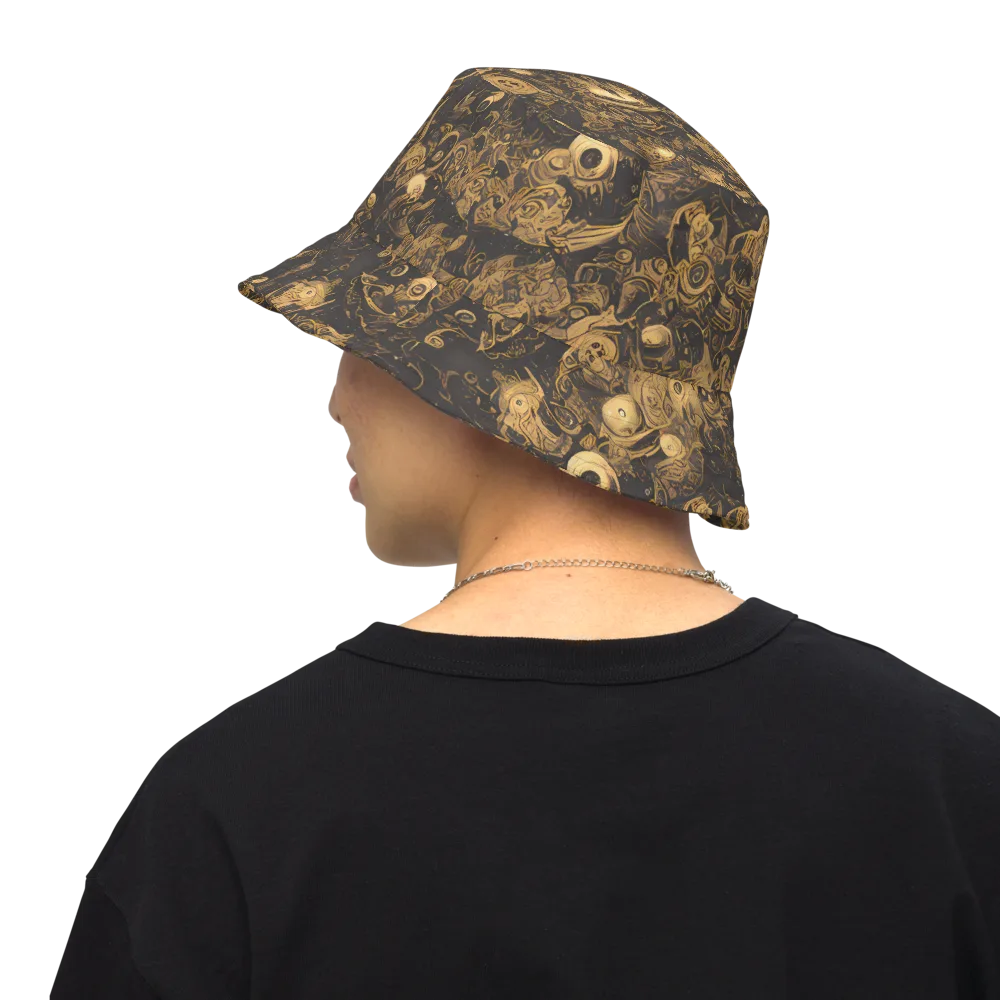 Amber Apparitions on Reversible Bucket Hat — Back Inside