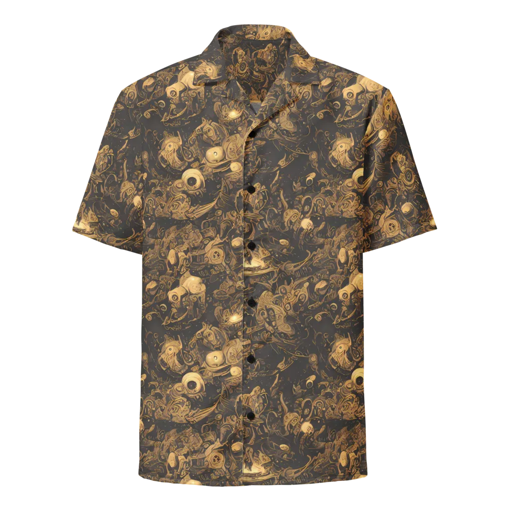 Amber Apparitions on Button Shirt — Front