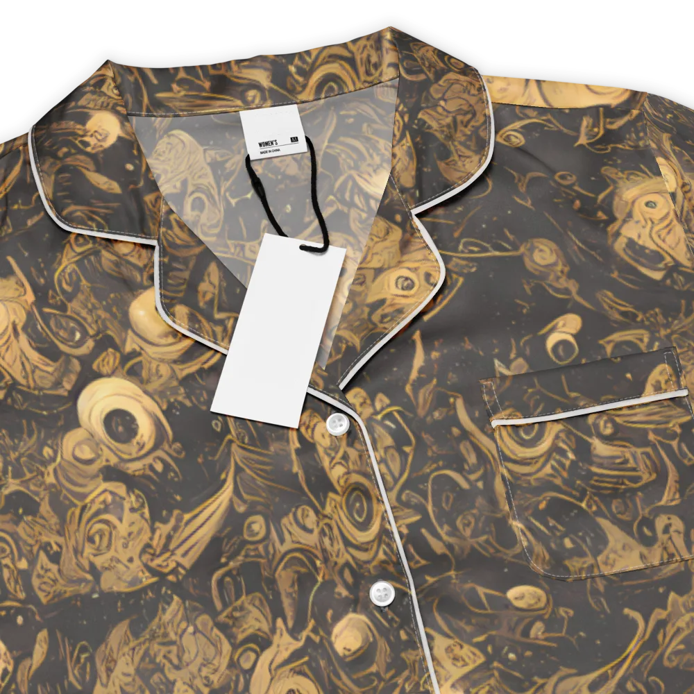 Amber Apparitions on Women's Short Sleeve Pajama Top — Product details