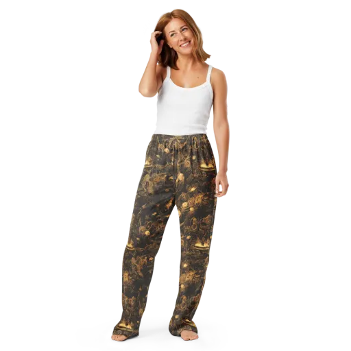 Amber Apparitions on a Women's Pajama Pants