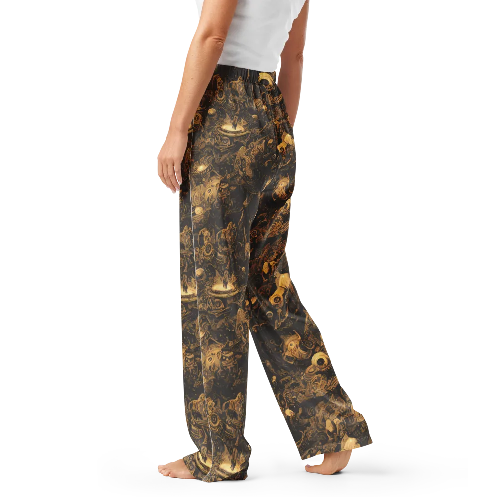 Amber Apparitions on Women's Pajama Pants — Left