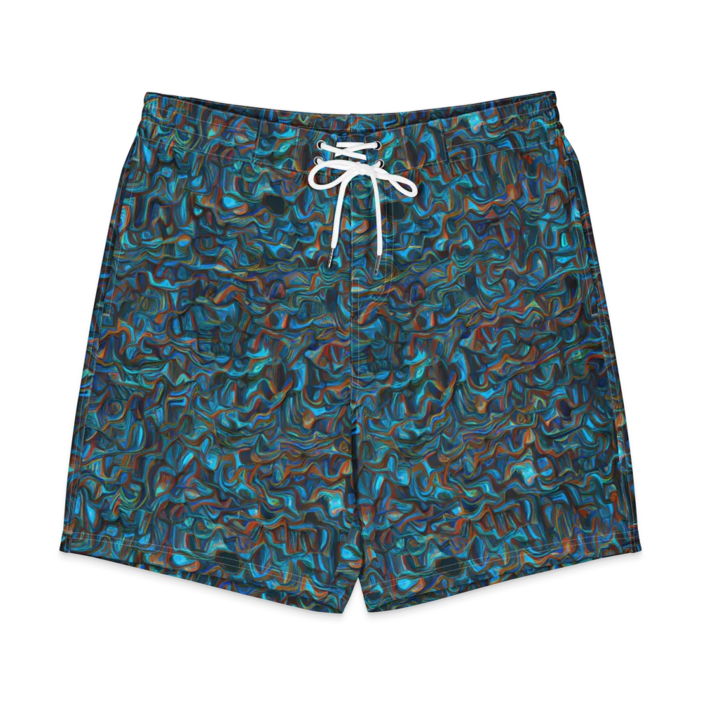Copper Tide on Men's Board Shorts — Front