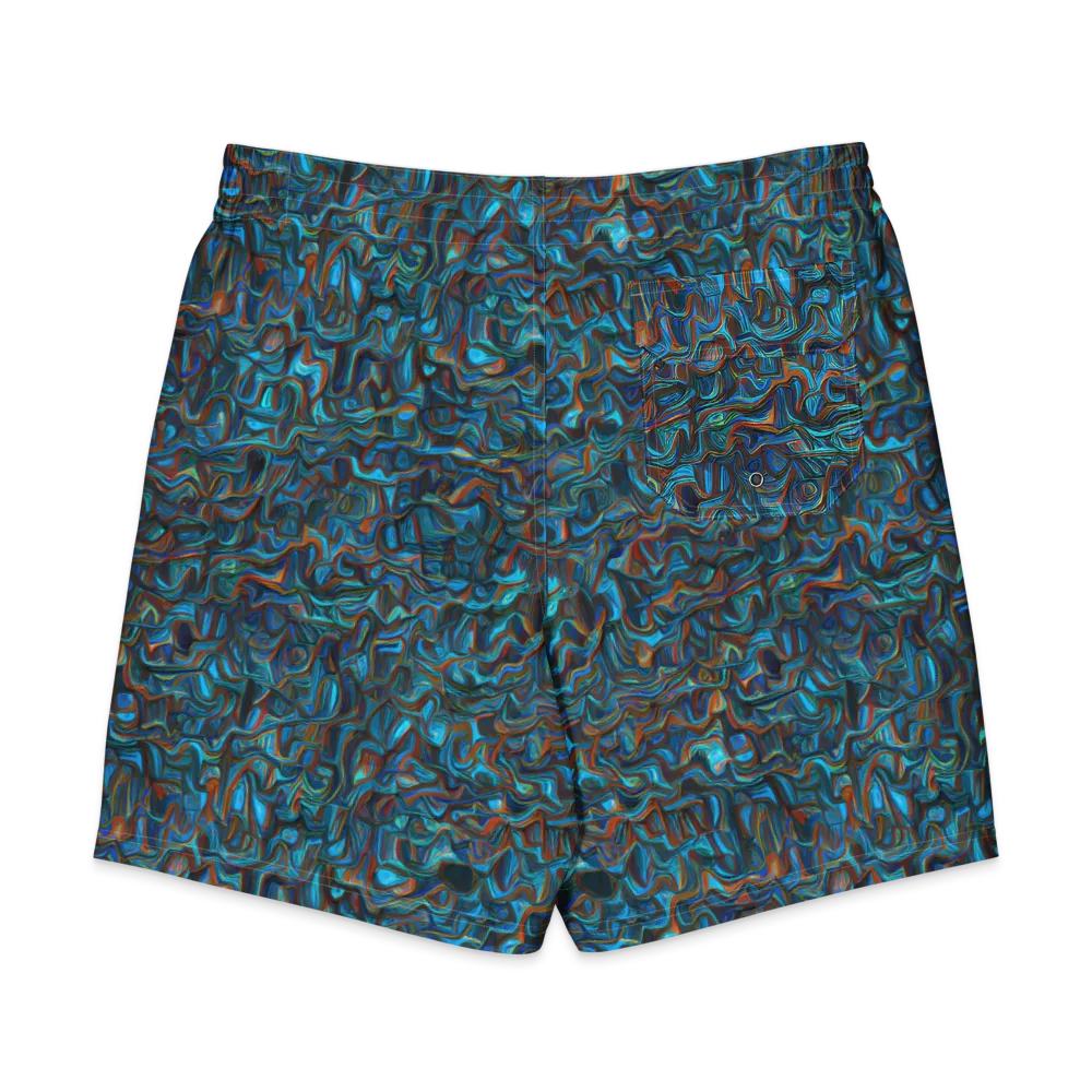 Copper Tide on Men's Board Shorts — Back
