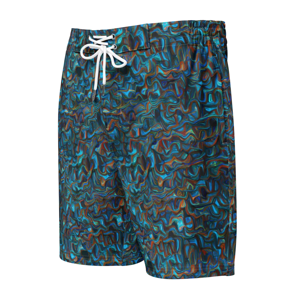 Copper Tide on Men's Board Shorts — Front
