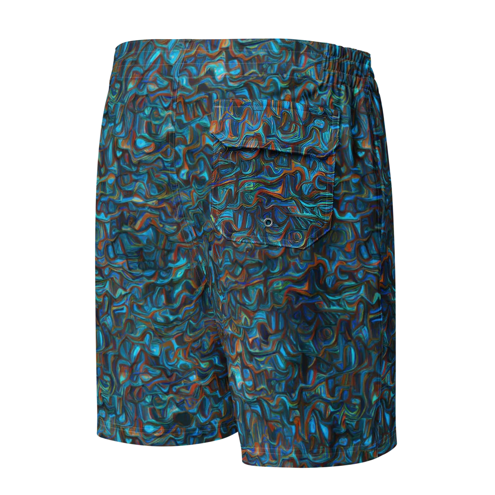 Copper Tide on Men's Board Shorts — Back
