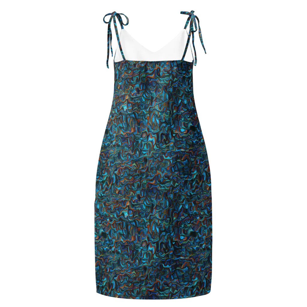 Copper Tide on Slip Dress — Back
