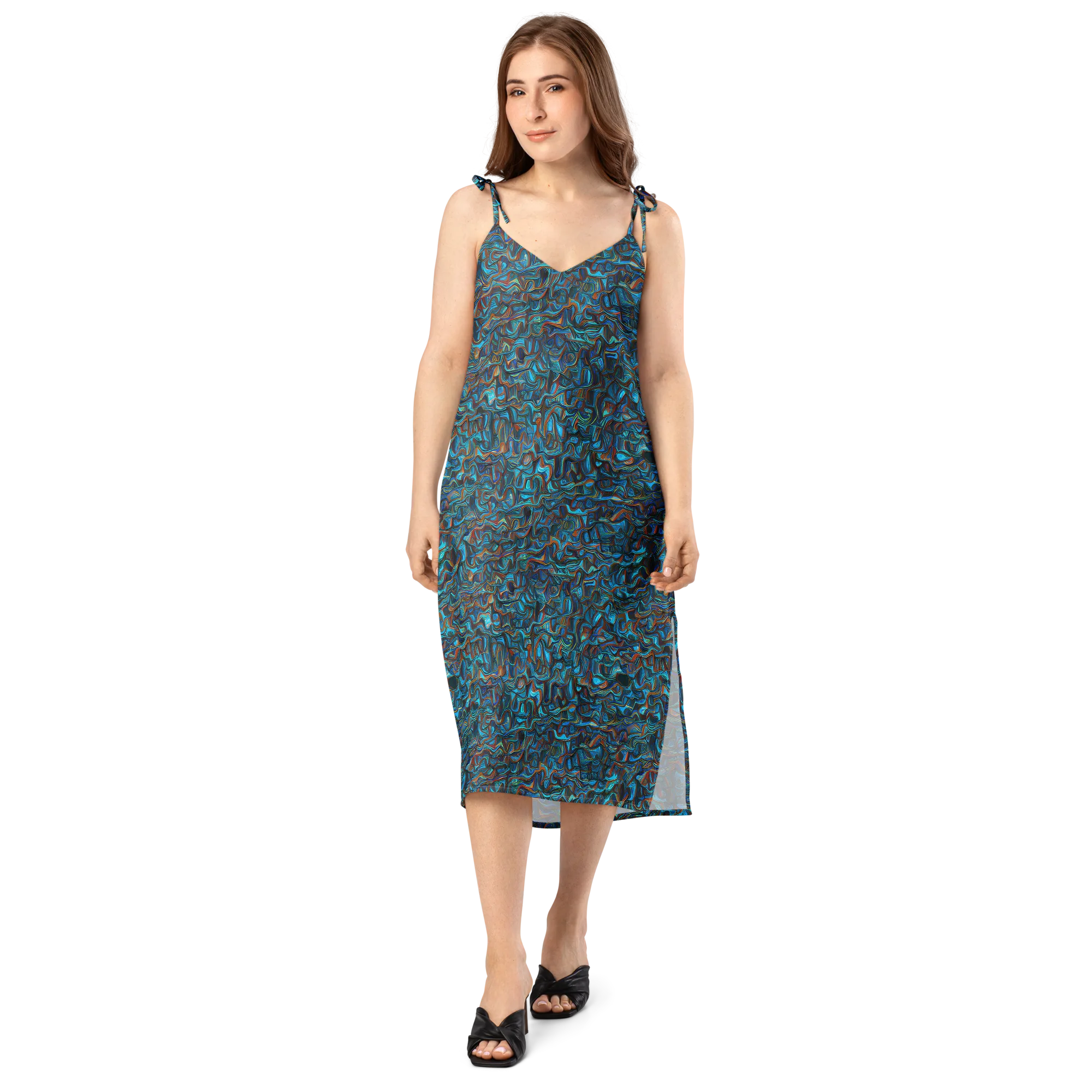 Copper Tide on Slip Dress — Front