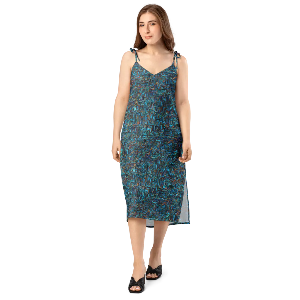 Copper Tide on Slip Dress — Front
