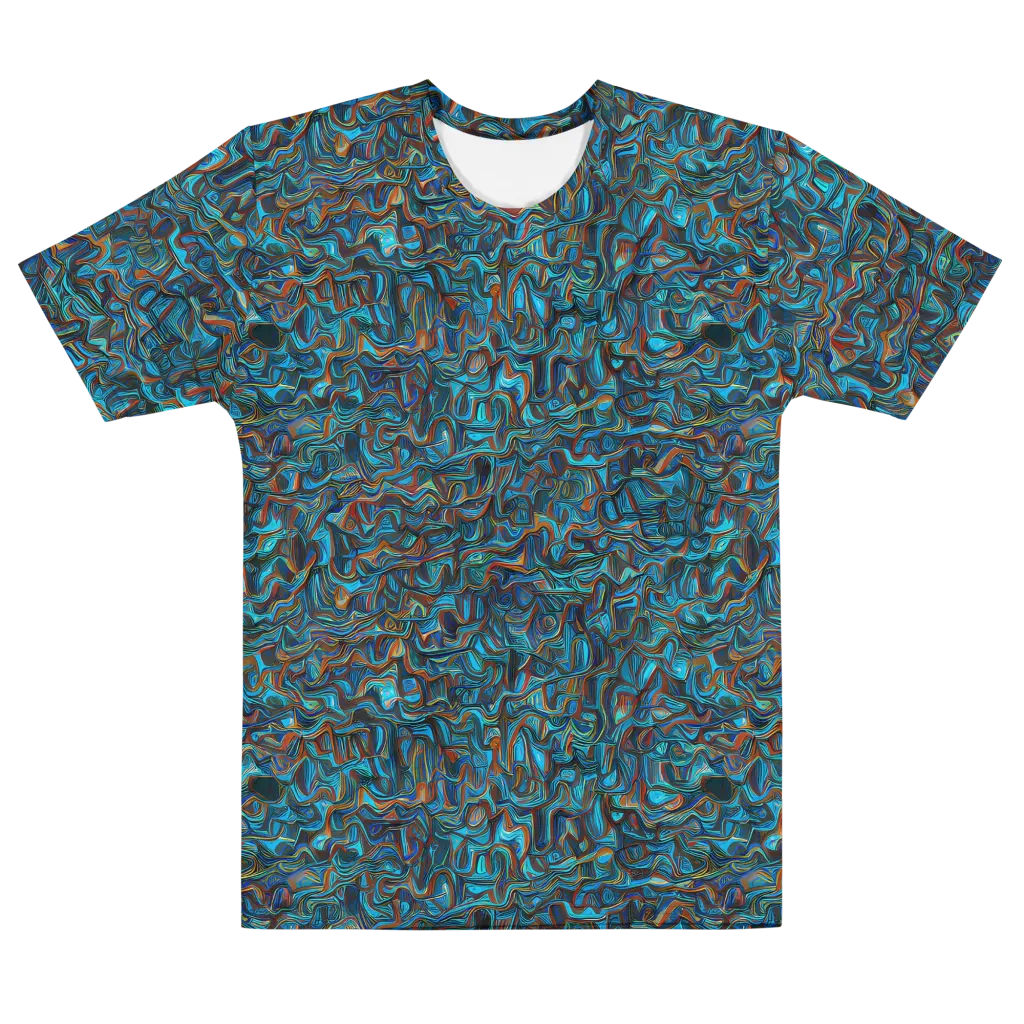 Copper Tide on Men's Cotton Crew Neck T-Shirt — Front