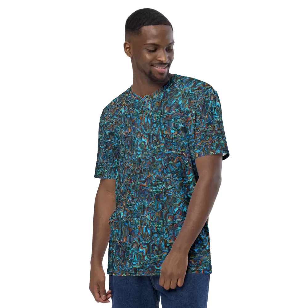 Copper Tide on Men's Crew Neck T-Shirt — Left
