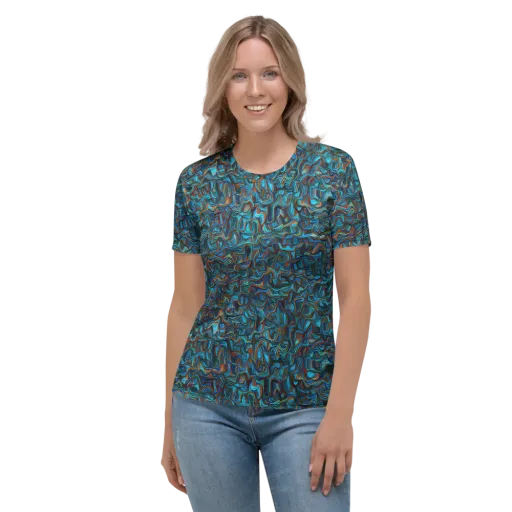 Copper Tide on a Women's Crew Neck T-Shirt