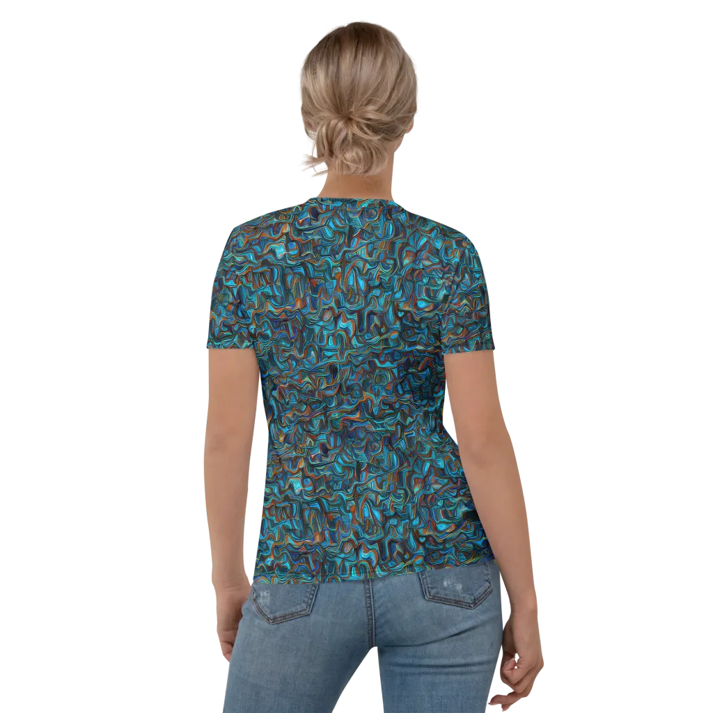 Copper Tide on Women's Crew Neck T-Shirt — Back