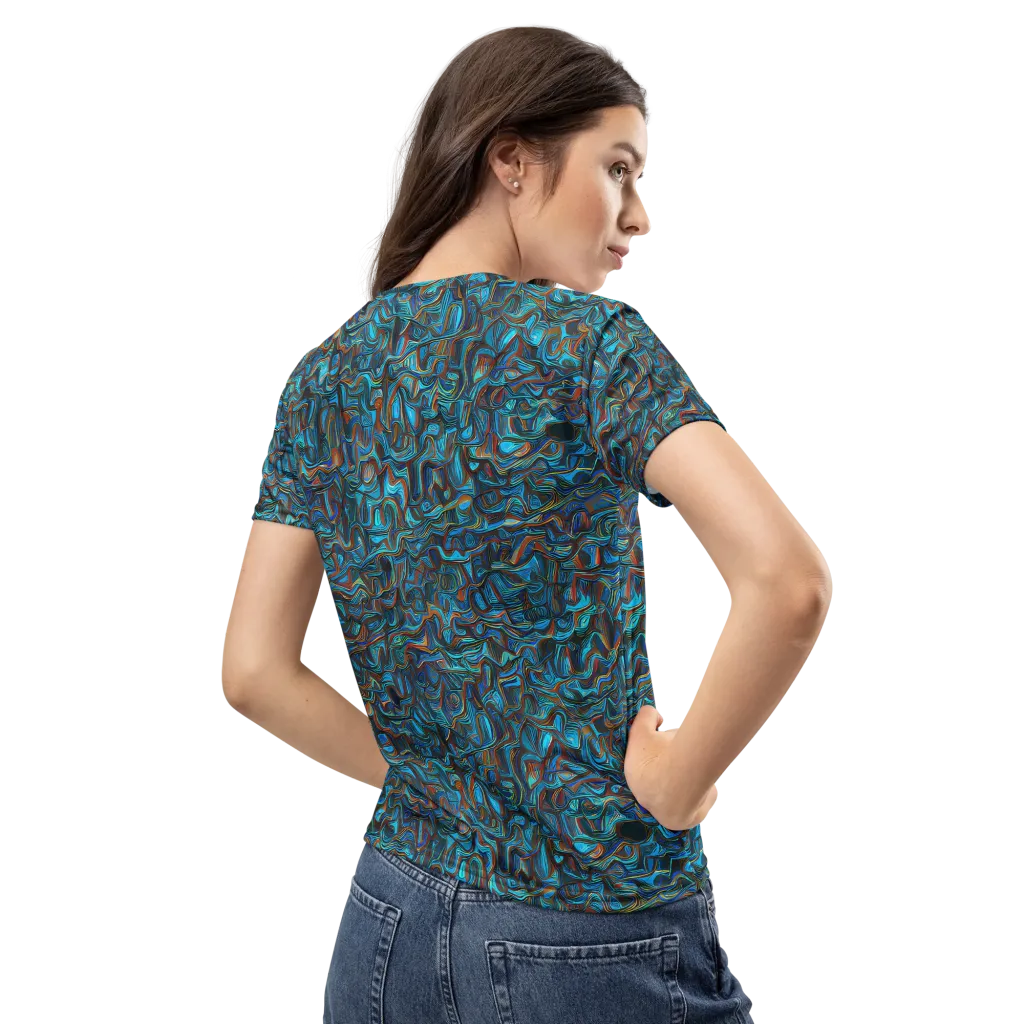 Copper Tide on Women's Crew Neck T-Shirt — Back