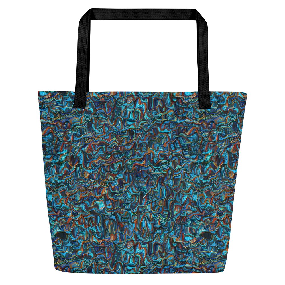 Copper Tide on Large Tote Bag W/ Pocket — Front