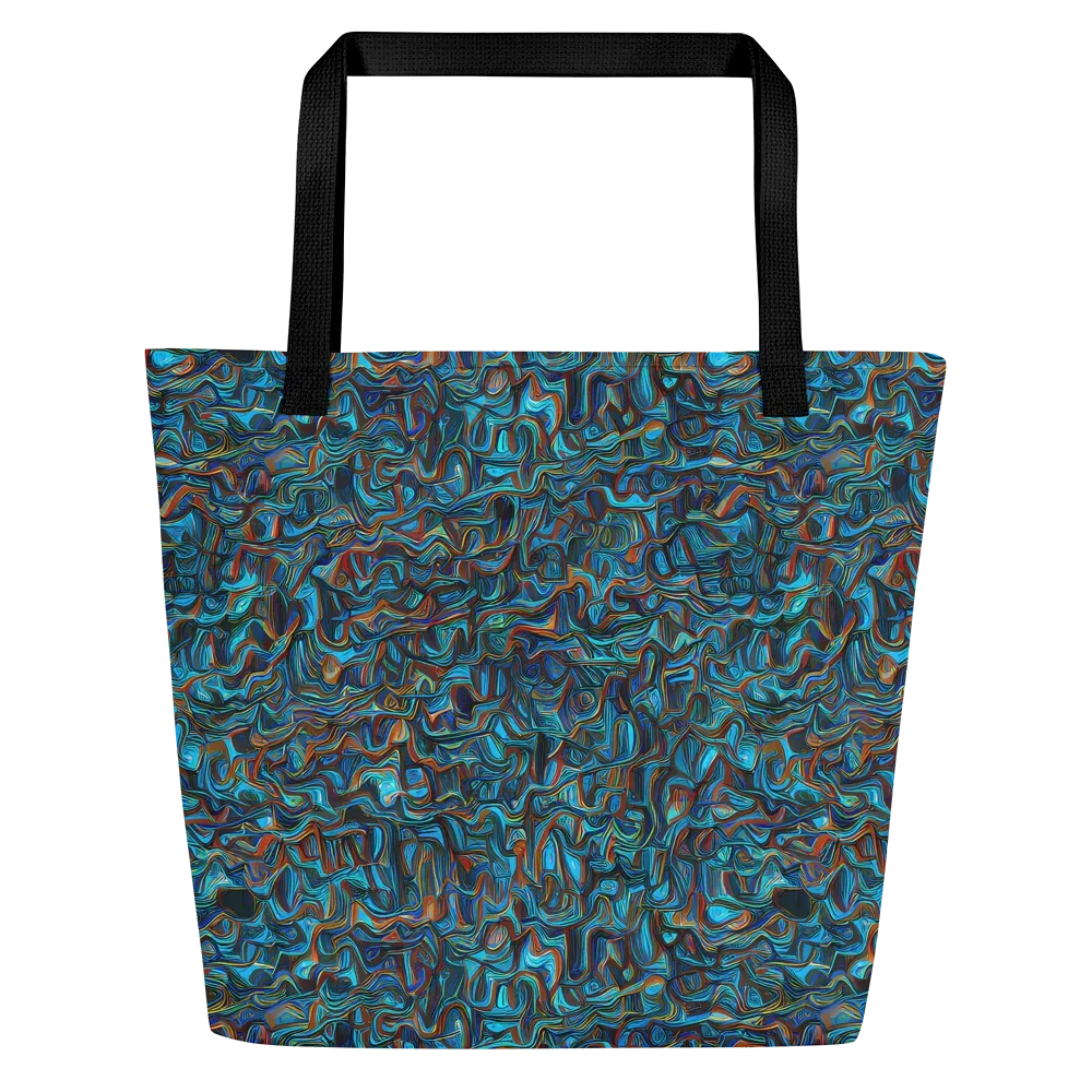 Copper Tide on Large Tote Bag W/ Pocket — Front