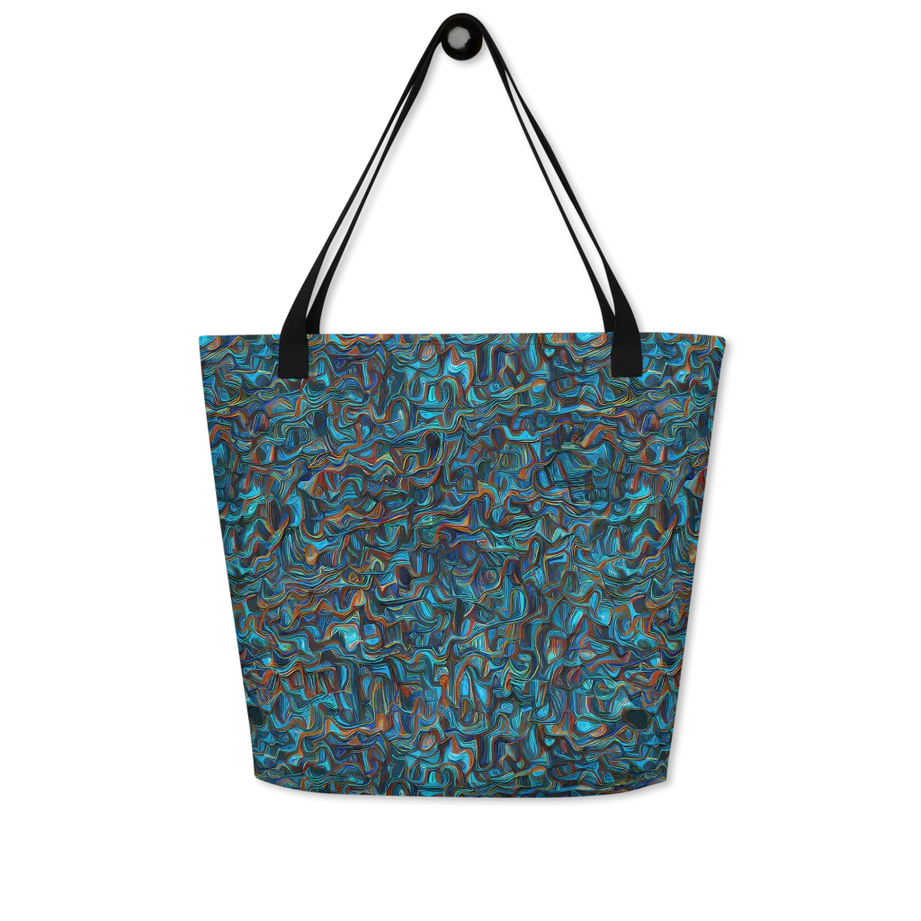Copper Tide on Large Tote Bag W/ Pocket — Front