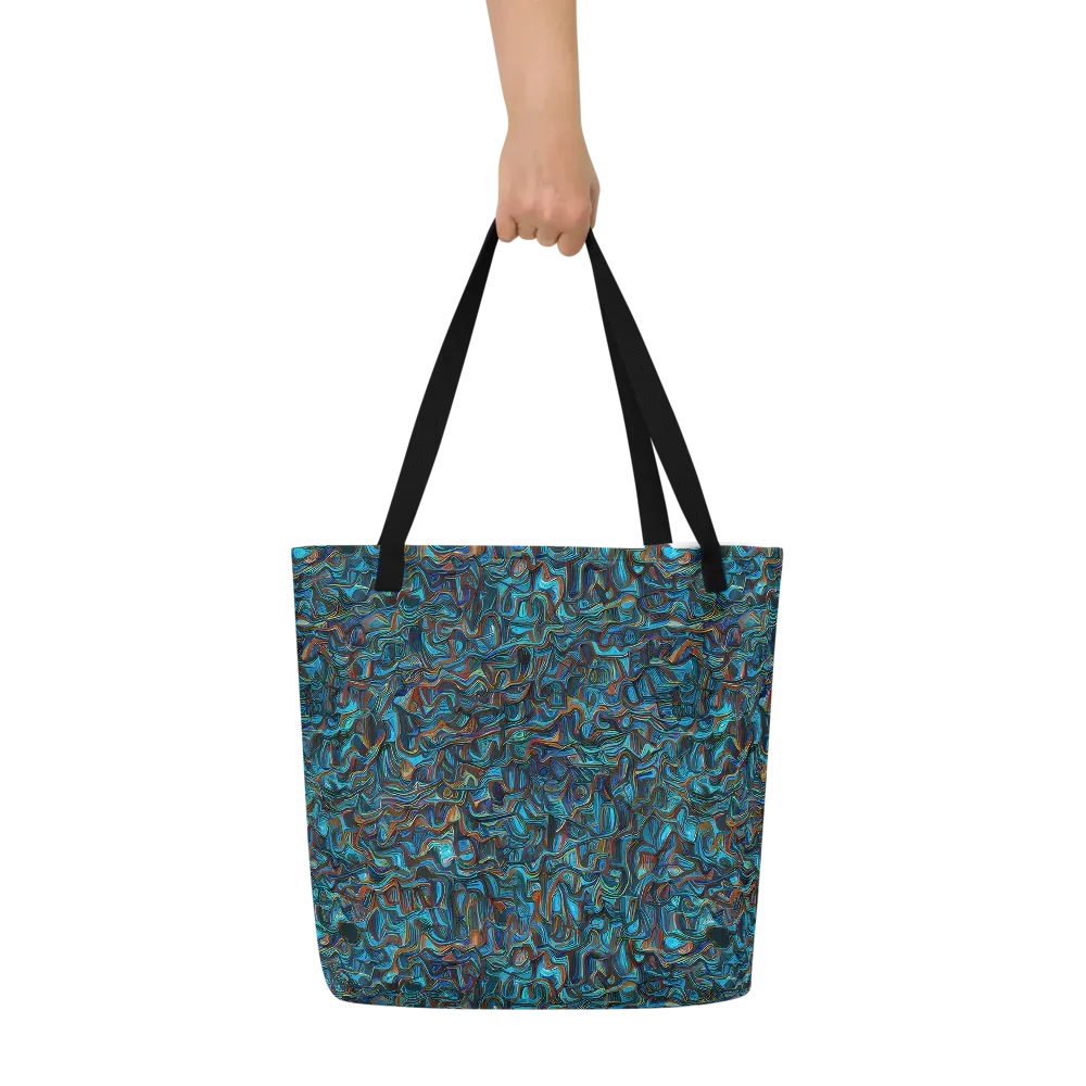 Copper Tide on Large Tote Bag W/ Pocket — Front