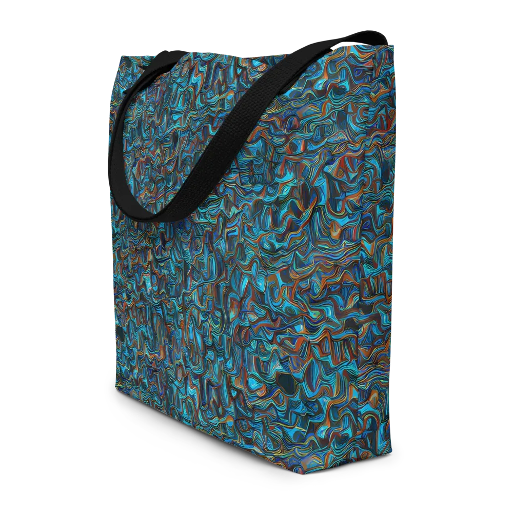 Copper Tide on Large Tote Bag W/ Pocket — Front