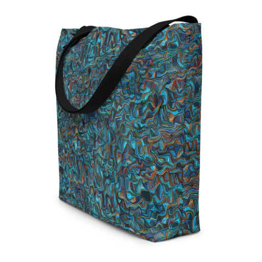 Copper Tide on a Large Tote Bag W/ Pocket