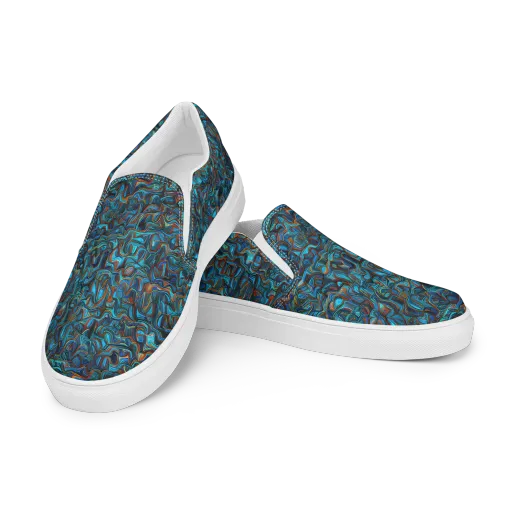 Copper Tide on a Women's Slip-On Canvas Shoes