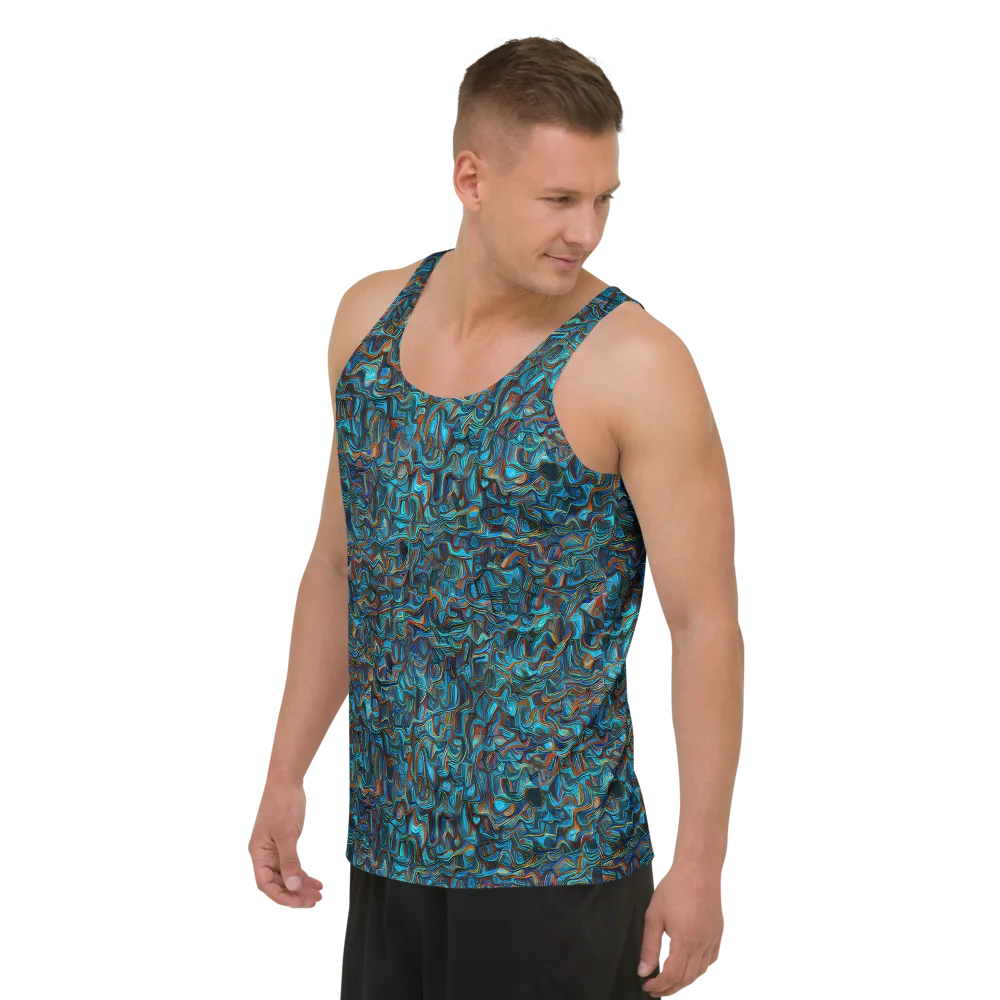 Copper Tide on Men's Tank Top — Left Front
