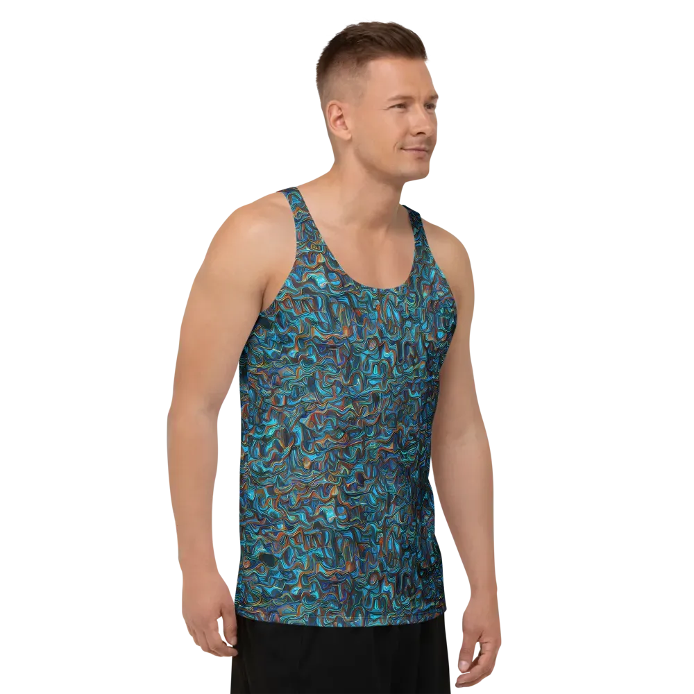 Copper Tide on Men's Tank Top — Right Front