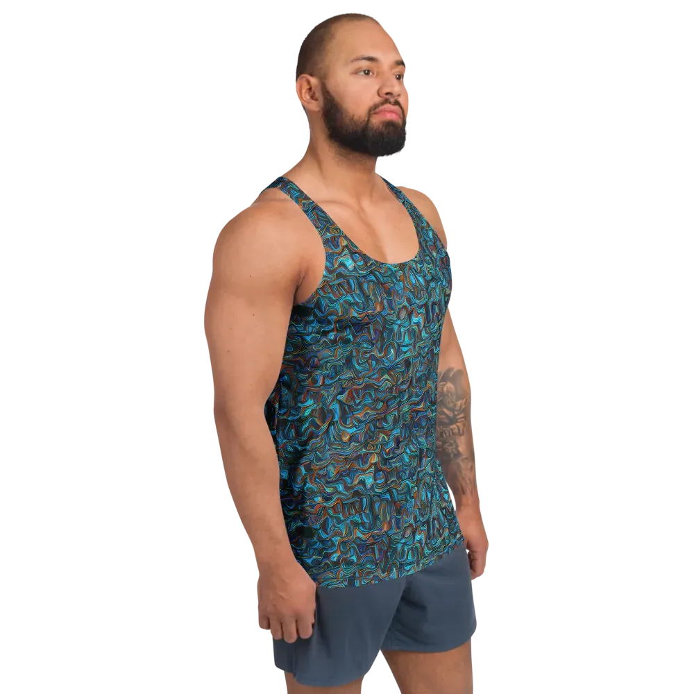 Copper Tide on Men's Tank Top — Right Front