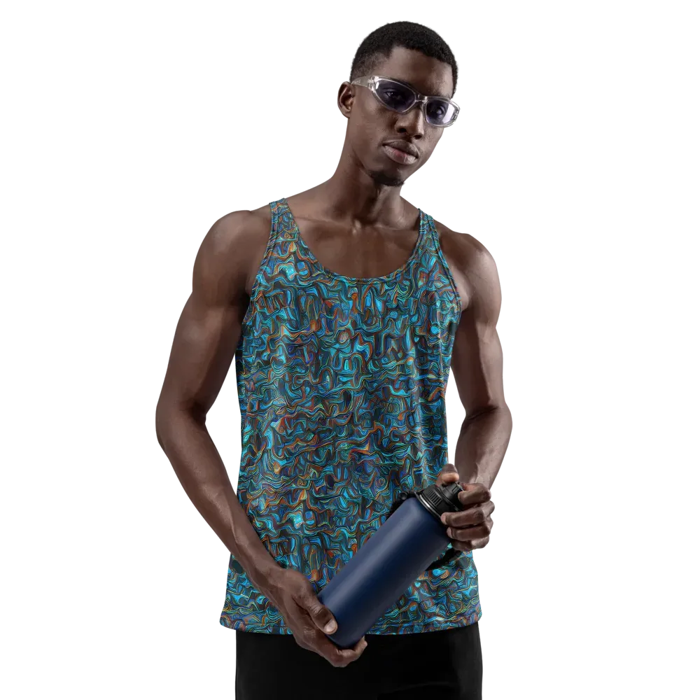 Copper Tide on Men's Tank Top — Front