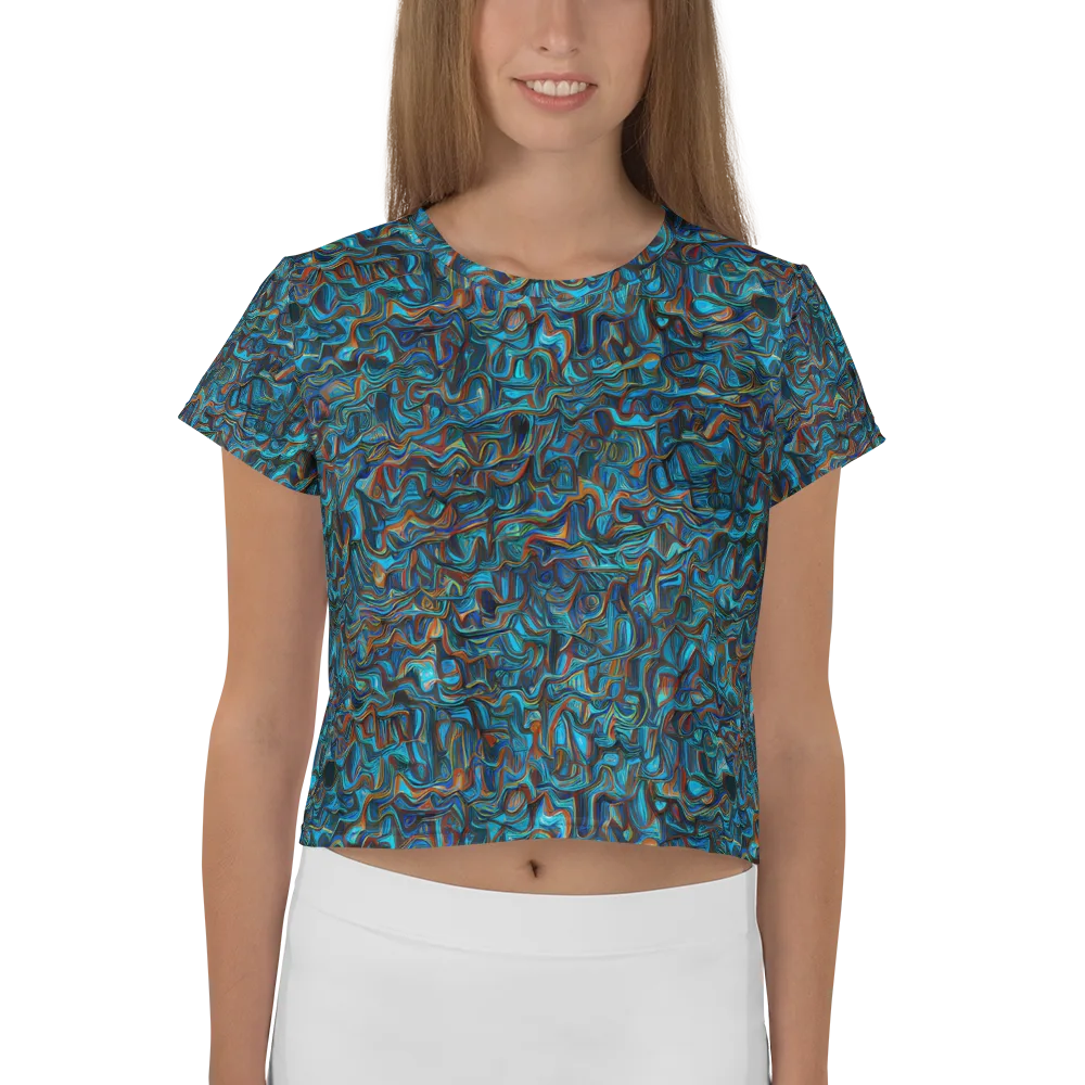 Copper Tide on Crop Tee — Front