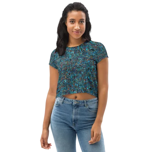 Copper Tide on a Crop Tee
