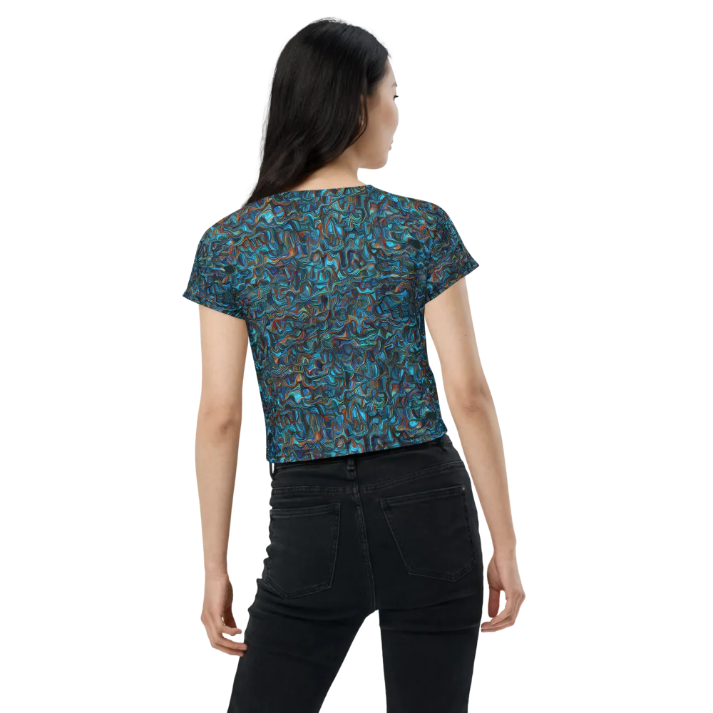 Copper Tide on Crop Tee — Back