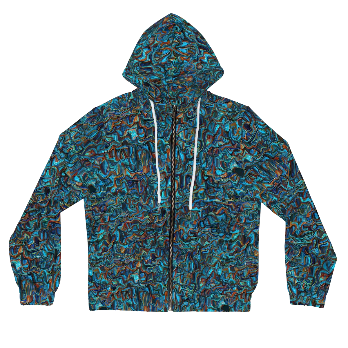 Copper Tide on Women's Full-Zip Hoodie — Front